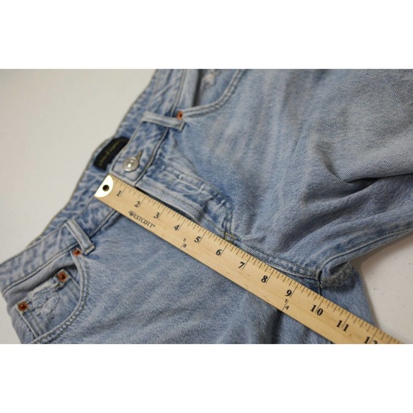 House of Harlow 1960 Womens Distressed Denim Short Size 26 Mid-Rise Light Blue - Picture 8 of 11